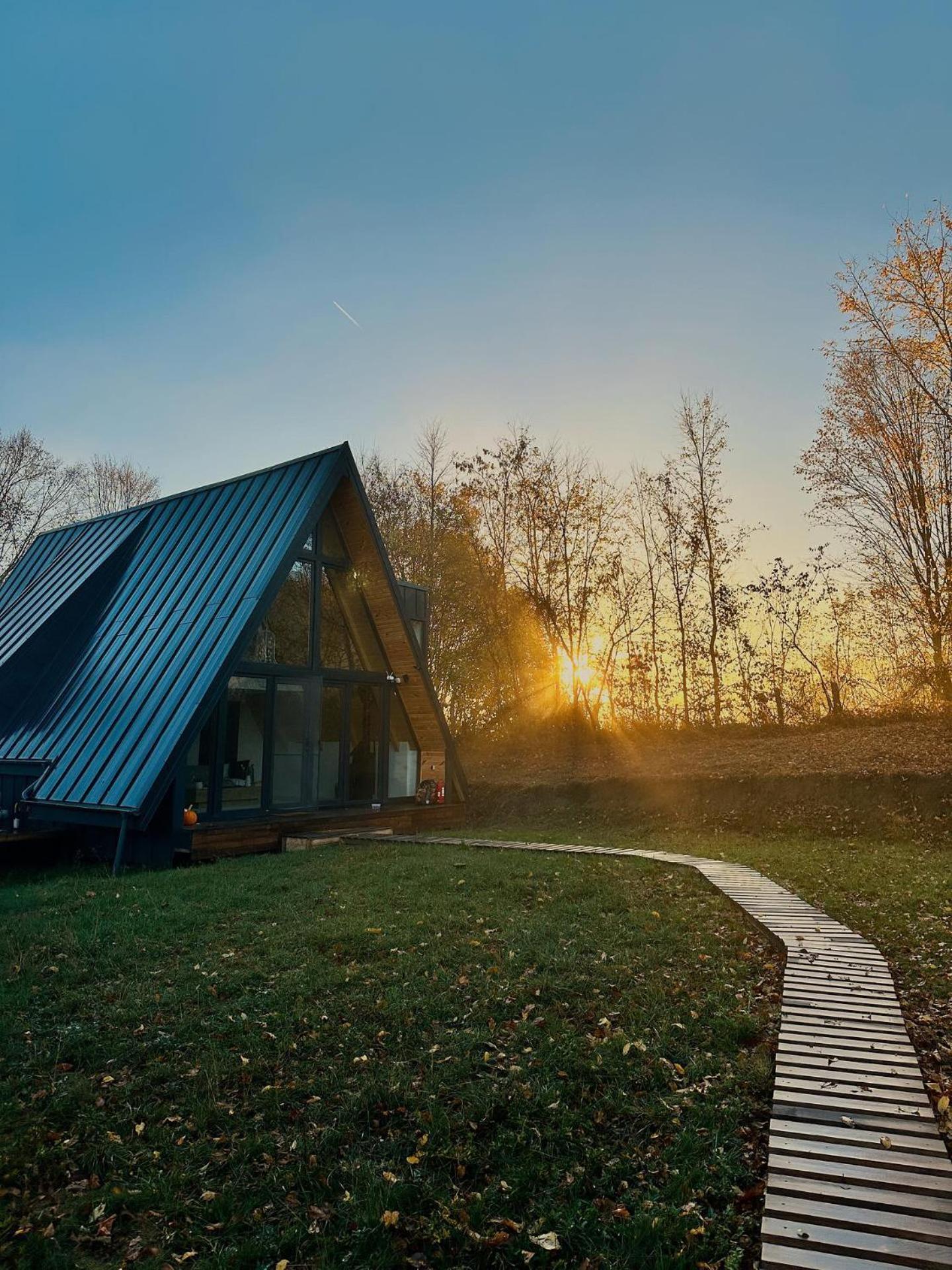 Hotel Cabana A-Frame Cricov 9 Valea Lunga-Ogrea Esterno foto